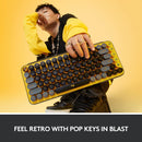 Logitech POP KEYS 無線藍牙機械鍵盤 - Blast Yellow 陽光黃 920-010577 原裝行貨