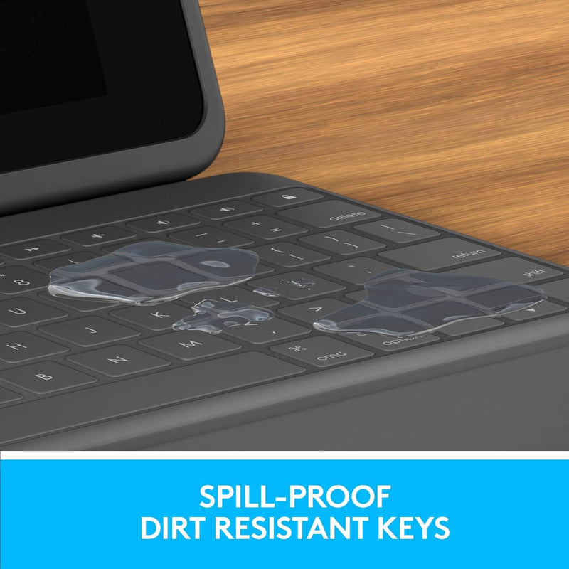 Logitech Rugged Folio 藍牙鍵盤保護殼(iPad 10.2" 第7、8、9代用) 920-009458 原裝行貨