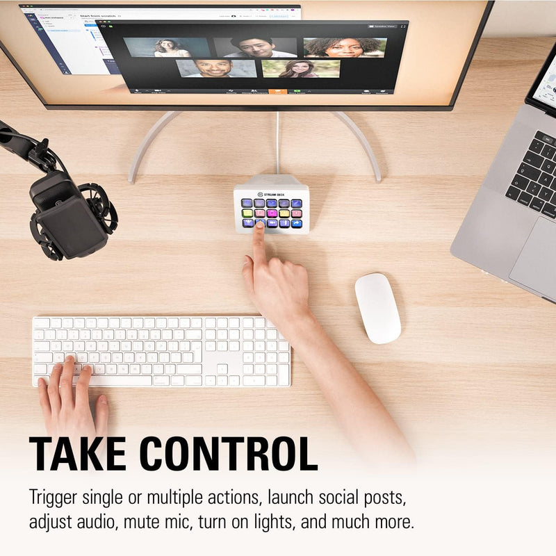 [Elgato New Year Promotion] Elgato Stream Deck MK.2 White white live broadcast console (CO-EL-STD-MK.2W) 