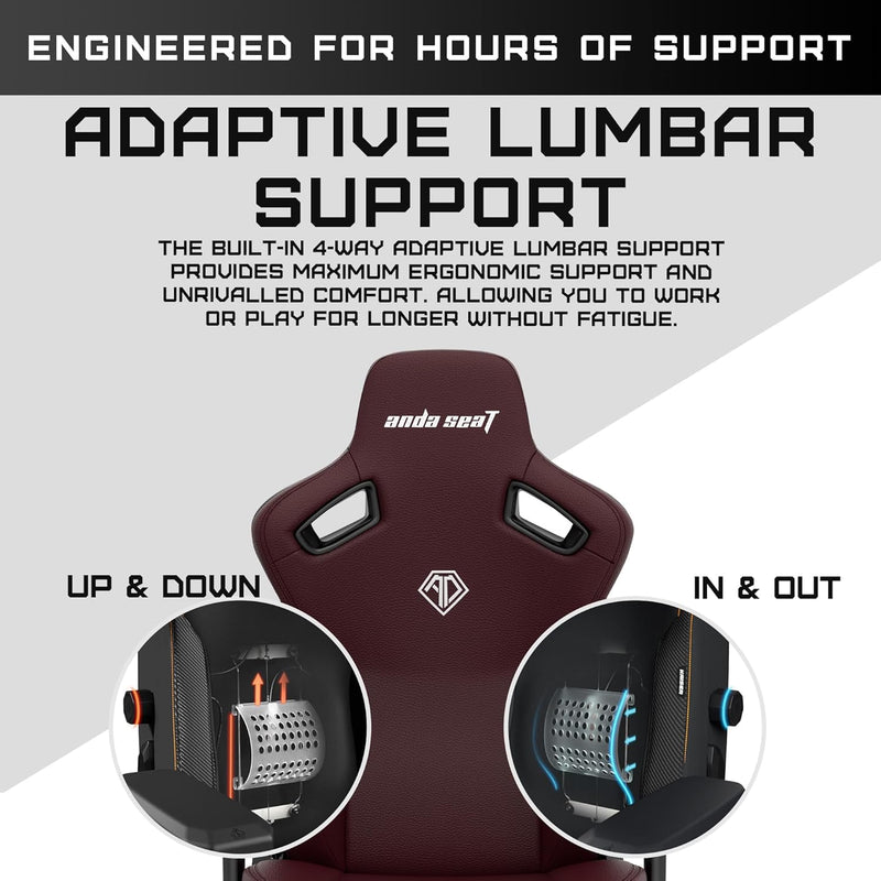 Anda Seat Kaiser 3-L Size (栗色) Premium Gaming Chair (代理直送)