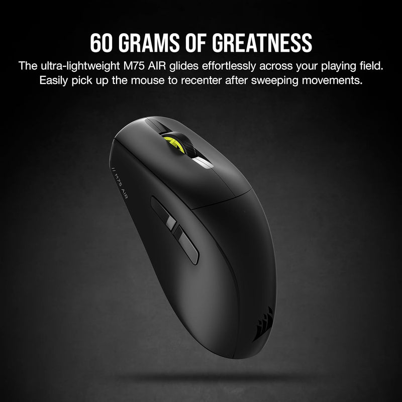 [Special Price] Corsair M75 AIR Wireless Ultra-Lightweight Wireless Gaming Mouse Black CH-931D100-AP 