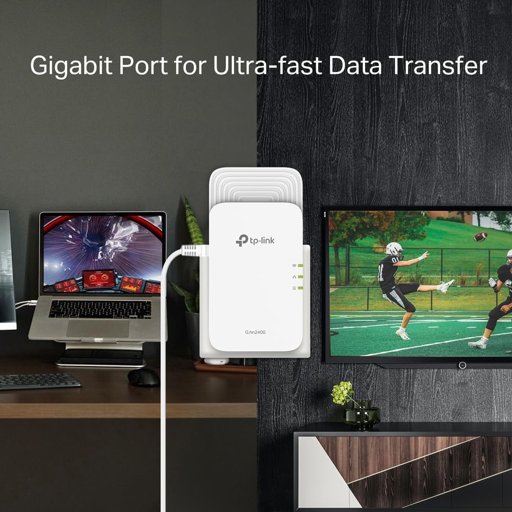 TP-Link PGW2440 KIT G.hn2400 Powerline AX1800 WiFi 6 Router Kit Powerl