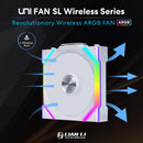 LIAN LI UNI FAN SL Wireless 120mm Case Fan - WHITE (12SL1W1W)