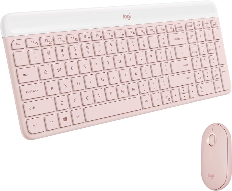 Logitech MK470 Slim Wireless Combo (English Version) - Rose Pink Rose Pink 920-011326 Original licensed product