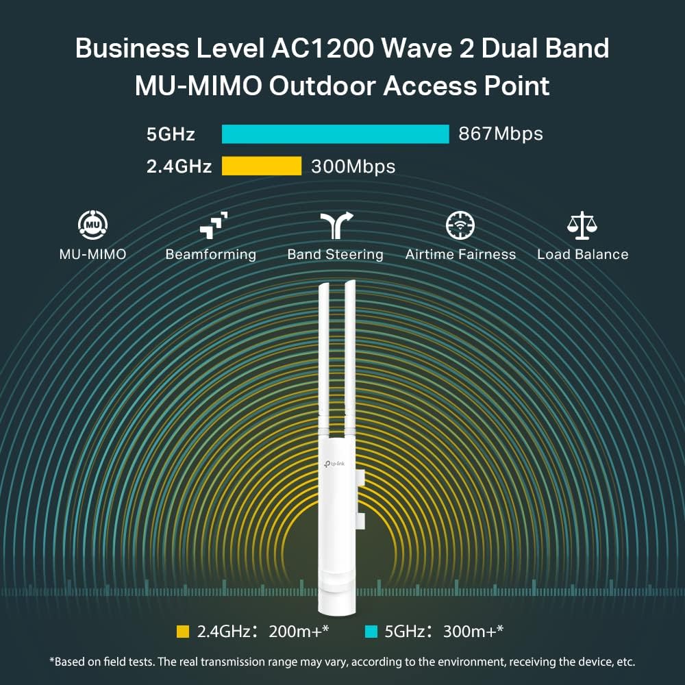 TP-Link EAP225-Outdoor AC1200 Wireless MU-MIMO Gigabit