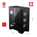 MSI MAG FORGE 120A AIRFLOW Mid Tower Gaming Case (CA-MAF12AA)