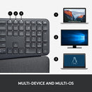 Logitech Ergo K860 人體工學無線鍵盤連手托 - Graphite 石墨灰色 920-010111 原裝行貨
