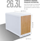 LIAN LI DAN Cases A3-mATX A3W-Wooden 木紋 (白色) mATX Case