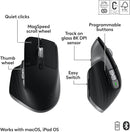 Logitech MX KEYS S Combo 無線高效鍵盤滑鼠組合(MX Master 3S、MX Keys S 和 MX 手托) 920-011605 原裝行貨