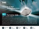 KLEVV 1TB S1 Portable USB Type-C 3.2 Gen 2x2 Portable SSD (K01TBPSSU3-PS1)