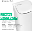 Linksys Velop Pro 7 Tri-Band BE11000 Mesh WiFi 7 Router (MBE7003) (3件裝) (3 years)