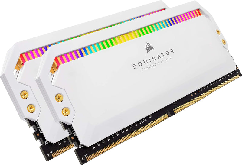 CORSAIR 32GB Kit (2x16GB) DOMINATOR PLATINUM RGB White 白色 CMT32GX4M2E3200C16W DDR4 3200MHz Memory