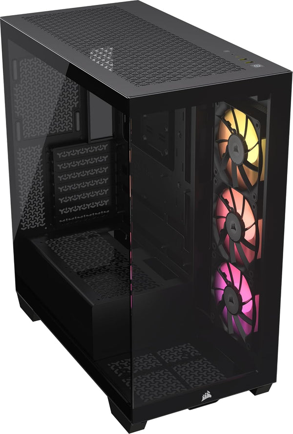 CORSAIR iCUE LINK 3500X RGB Black Black Tempered Glass Mid-Tower Case CC-9011280-WW 