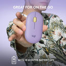 Logitech PEBBLE M350 Wireless Mouse 纖薄靜音無線藍牙滑鼠 - Lavender Lemonade 星暮紫色 910-006666 原裝行貨