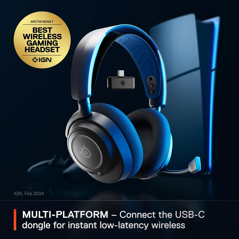 SteelSeries Arctis Nova 7P (黑色) Wireless 無線降噪遊戲耳機 (61559)