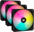 Corsair iCUE AR120 Digital RGB 120mm PWM Fan 風扇 - Black 黑色  (Triple Pack 三件裝) CO-9050167-WW