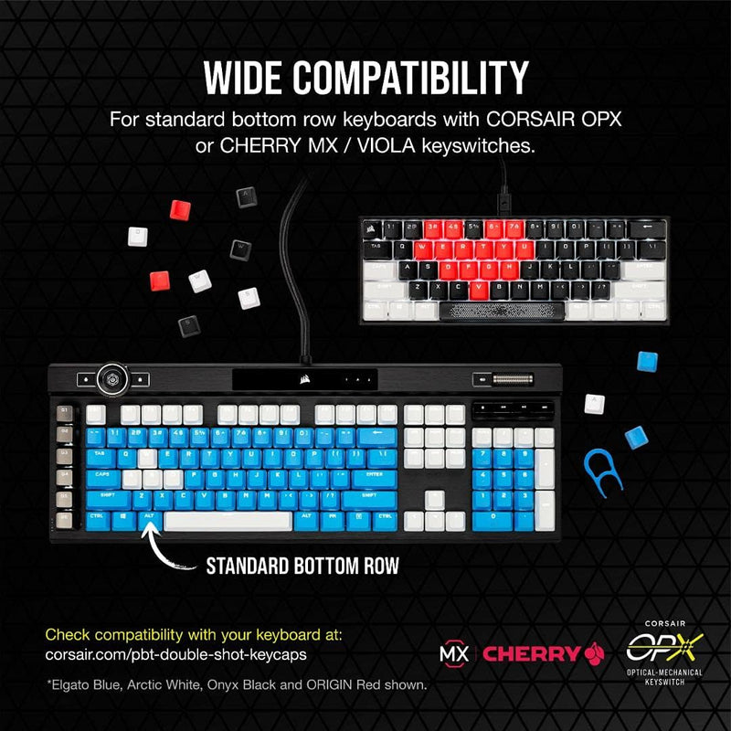 Corsair PBT DOUBLE-SHOT PRO Keycap Mod Kit - Elgato Blue CH-9911030-NA 