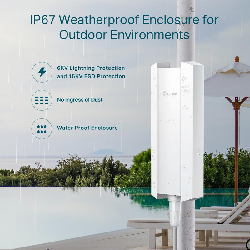 TP-Link EAP610-Outdoor AX1800 Indoor/Outdoor WiFi 6 Access Point (TP-NE-EAP610-O)