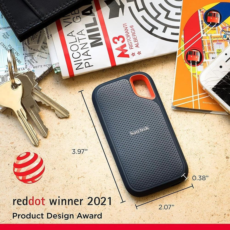 SanDisk 1TB Extreme E61 V2 黑色 USB 3.2 Gen 2 Portable SSD SDSSDE61-1T00-G25