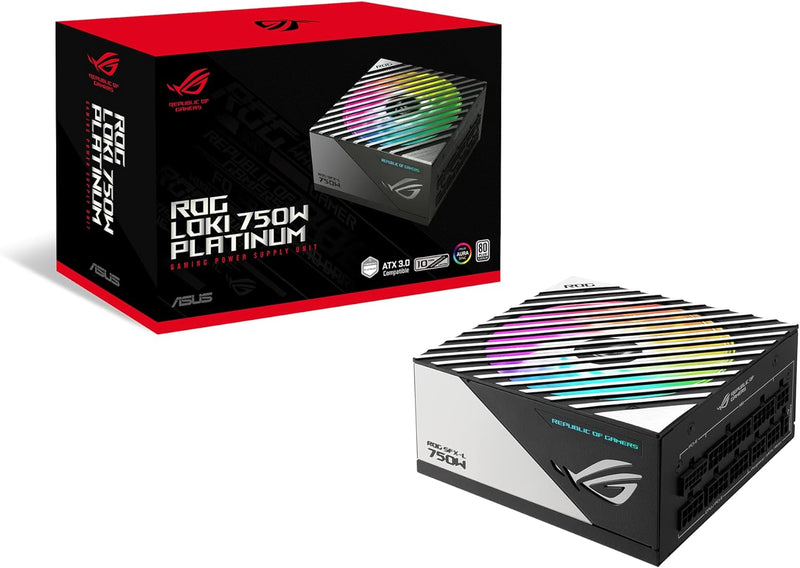 ASUS 750W ROG-LOKI-750P-SFX-L-GAMING SFX-L PCIE 5.0 ATX 3.0 80Plus Platinum Full Modular Power Supply (PS-ARLO750)