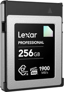 Lexar DIAMOND SERIES 256GB PROFESSIONAL CFexpress™ TYPE B CARD (up to 1900MB/s read, 1700MB/s write) LCXEXDM256G-RNENG