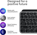 Logitech MX KEYS for Mac Wireless Keyboard 高階無線背光鍵盤 (English Verison) - Graphite 石墨灰色 920-009560 原裝行貨