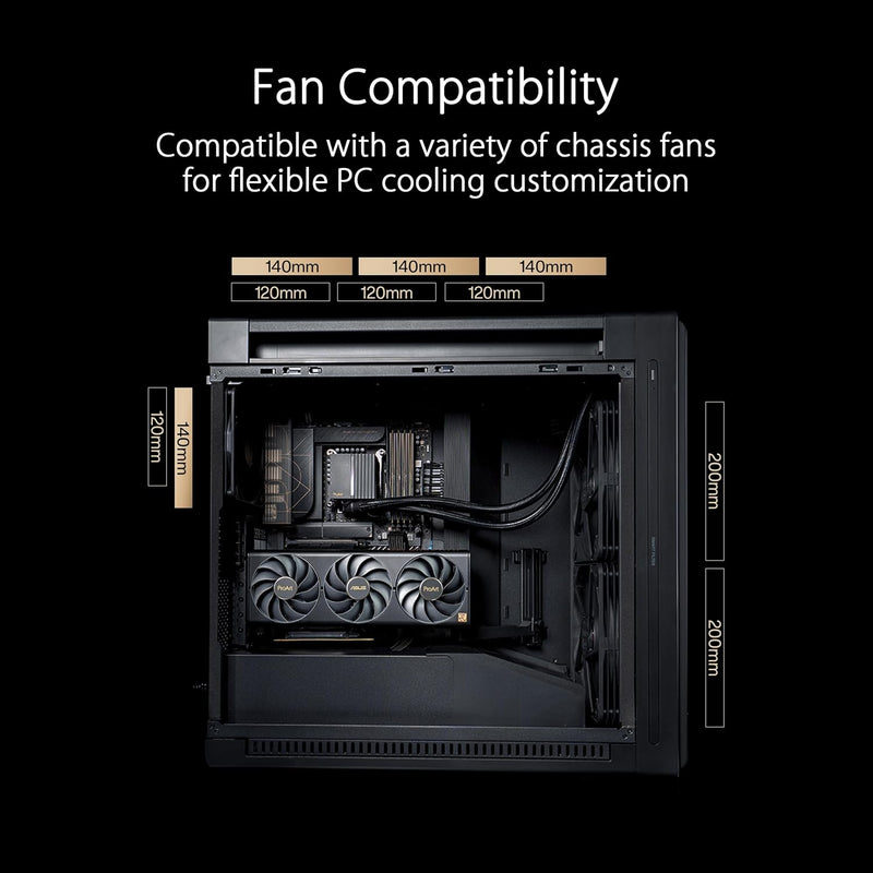 ASUS ProArt PA602 TG BLACK E-ATX Case (CA-APA602)