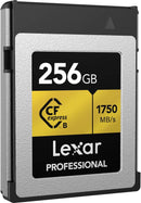 Lexar GOLD SERIES 256GB PROFESSIONAL CFexpress™ TYPE B CARD (up to 1750MB/s read, 1500MB/s write) LCXEXPR256G-RNENG