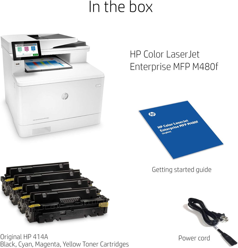 HP Color LaserJet Enterprise MFP M480f Printer-3QA55A 