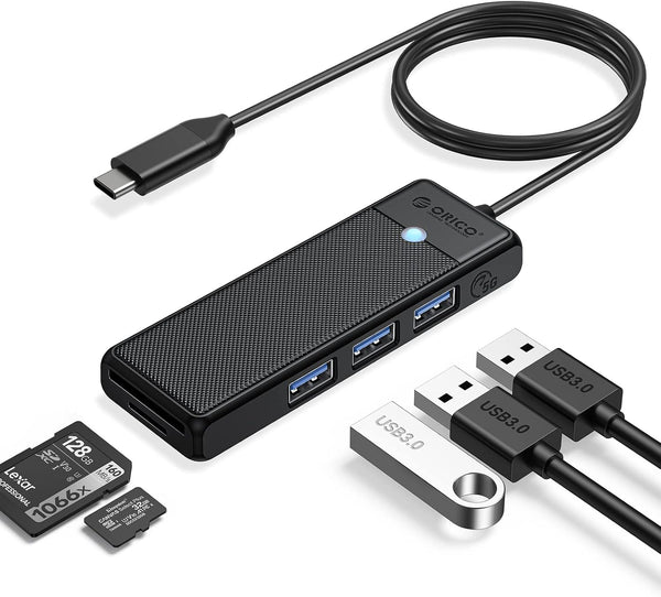 ORICO Type-C 5-in-1 HUB with Card Reader PAPW3AT-C3 