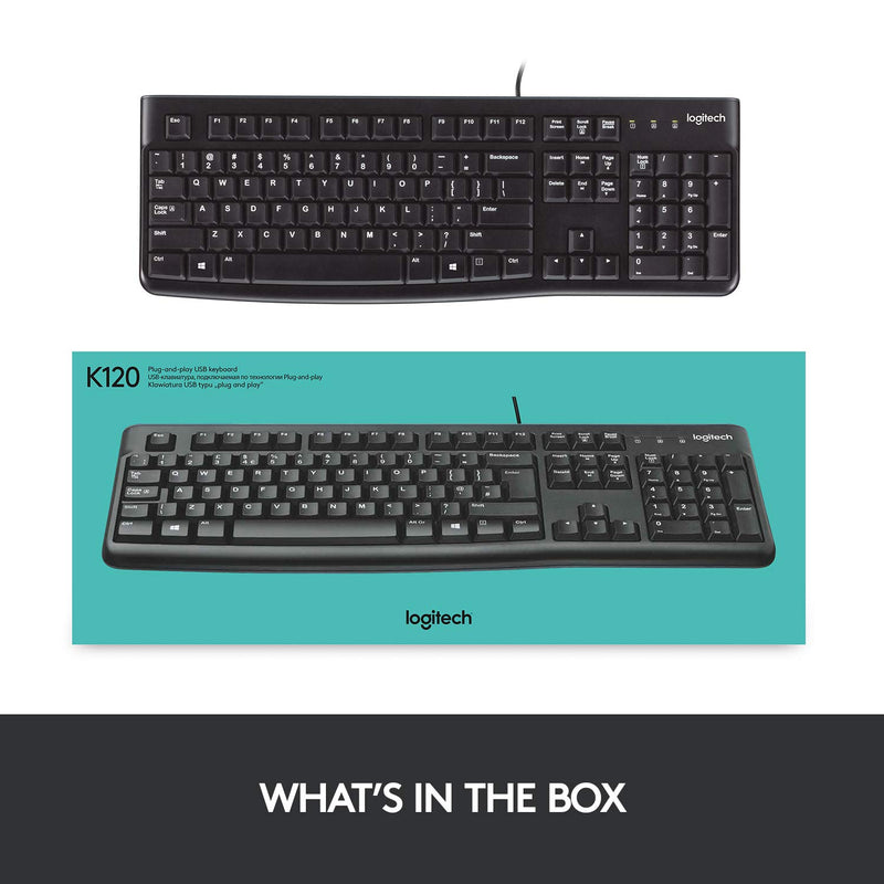 Logitech K120 Wired USB Keyboard (Chinese version) 920-002584 Original licensed 