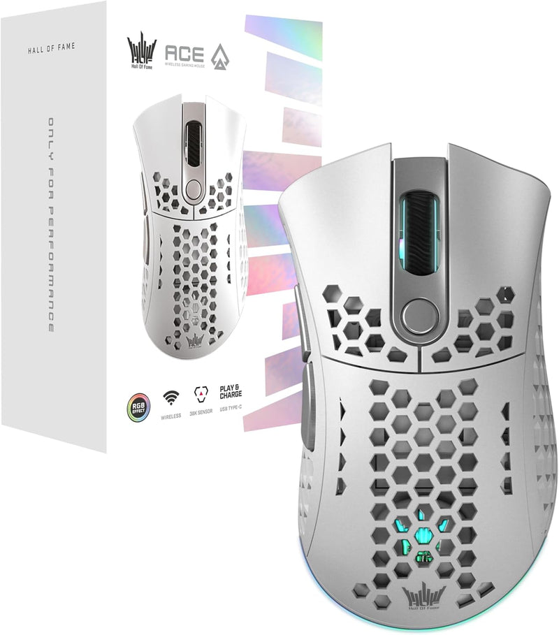 GALAX HOF ACE Wireless Wireless Gaming Mouse-White 
