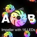 BE QUIET! BL124 LIGHT WINGS LX PWM High-Speed (Triple-Pack) 12cm Case Fan - BLACK TH-BLWHS3