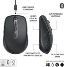 Logitech MX Anywhere 3S Wireless Mouse 緊湊高效無線滑鼠 - Graphite 石墨灰色 (910-006935)