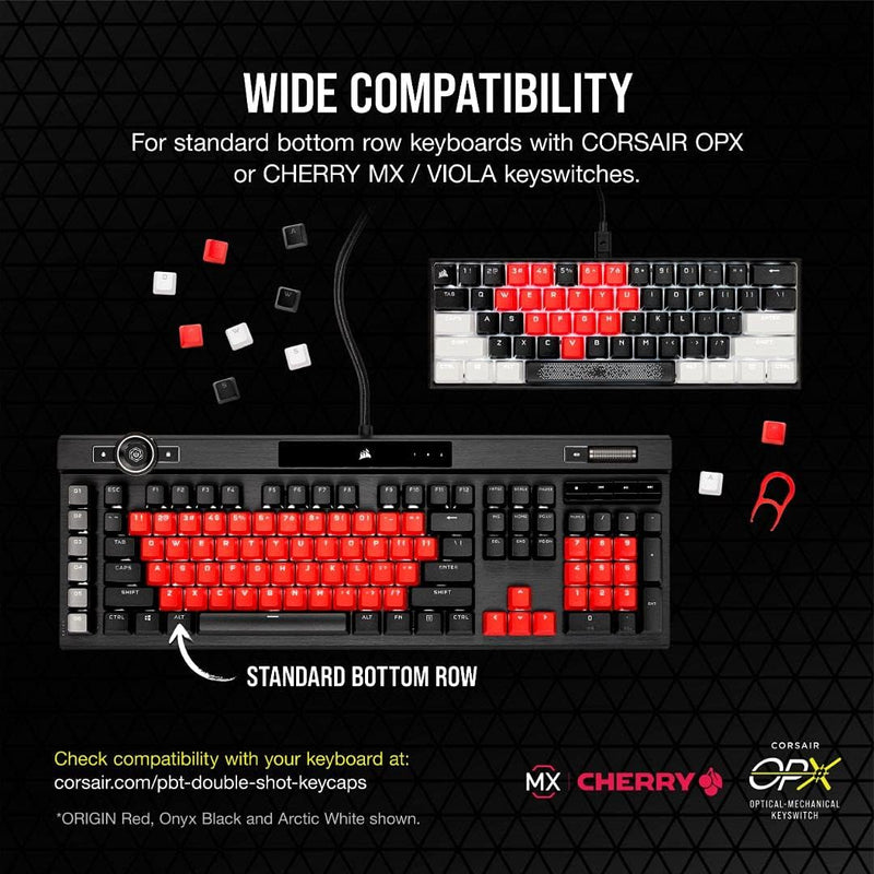 Corsair PBT DOUBLE-SHOT PRO Keycap Mod Kit - ORIGIN Red CH-9911020-NA 