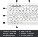 Logitech K380 多工藍牙鍵盤 (English Version) - Pearl White 珍珠白色 920-009580 原裝行貨