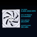 LIAN LI UNI FAN SL Wireless 120mm Case Fan - WHITE (12SL1W1W)
