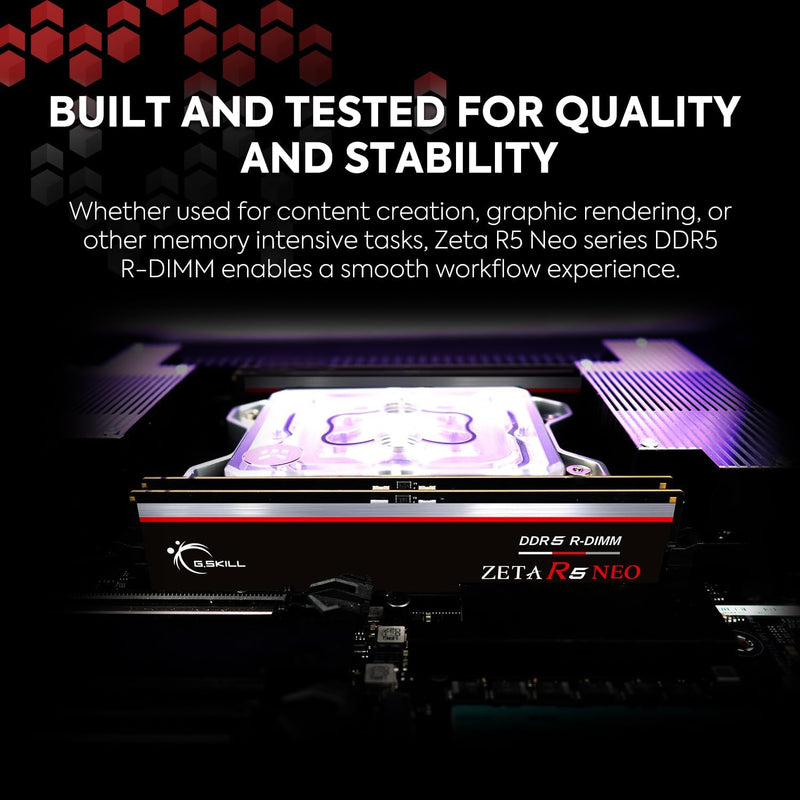G.SKILL 192GB Kit (4x48GB) ZETA R5 Neo RDIMM for AMD F5