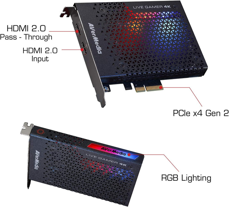 AVer Aver-Gamer-4K HDR &amp; High Frame Rate Capture Card (GC573)