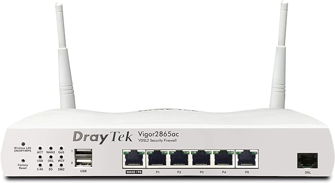 DrayTek Vigor-2865-AC Vigor 2865 with AC1300 Wave2 MU-MIMO WiFi 