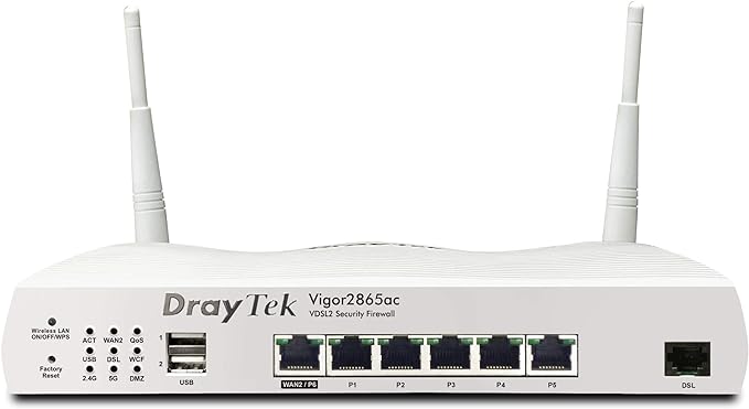 DrayTek Vigor-2865-AC Vigor 2865 with AC1300 Wave2 MU-MIMO WiFi