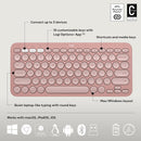 Logitech Pebble 2 Combo 無線纖薄鍵鼠套裝 (English Version) - Rose Pink 玫瑰粉色 920-012189 原裝行貨