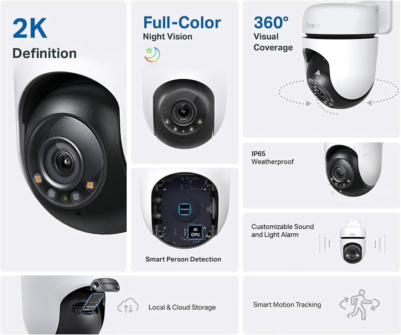 TP-Link Tapo C510W Outdoor Pan/Tilt Security WiFi Camera CCTV