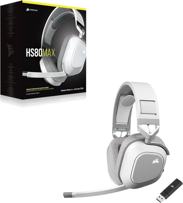 [New Year Offer] Corsair HS80 MAX Wireless Gaming Headset - White CA-9011296-AP