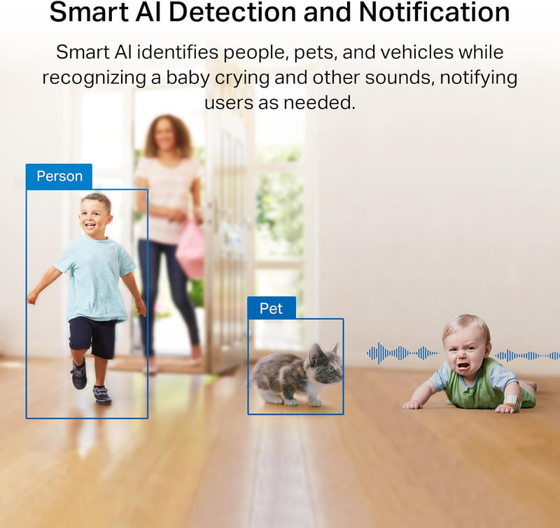 TP-Link Tapo C225 4MP 2K Smart Pan/Tilt 360 Indoor Security Camera