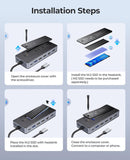 ORICO 8-in-1 Multifunctional Docking Station With M.2 NVMe/NGFF SSD Enclosure OM28PR