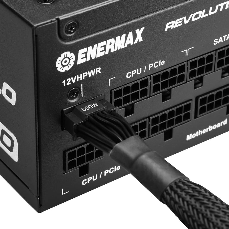 ENERMAX REVOLUTION ATX3.0 PCIE 5.0 1200W 80 PLUS Gold Fully Modular Power Supply (PS-ERA1K2) 