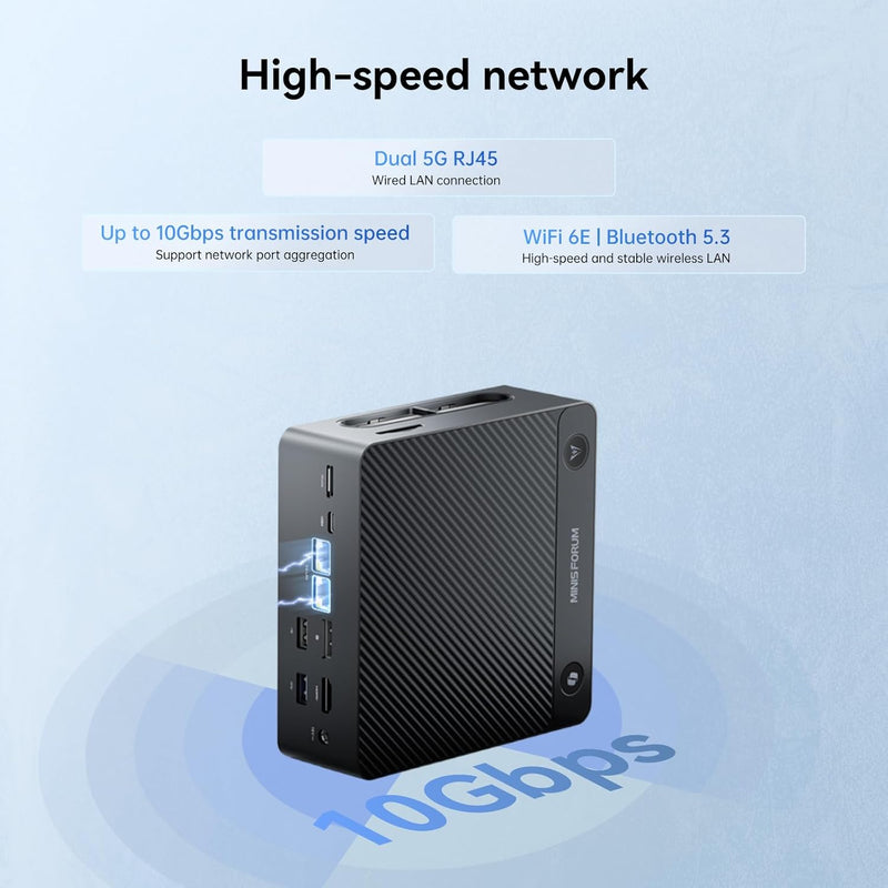 Minisforum BS-MUH125 UH125 Pro Barebone (Intel Ultra 5 125H / 2xDDR5 SODIMM Slots / 2xPCIe4.0 SSD Slots) - Clearance