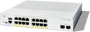 Cisco Catalyst 1300 16-Port Gigabit Ethernet + 2xSFP (120W PoE+) Advanced Security Managed Switch (C1300-16P-2G-UK/NE-1316P2G)