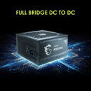 MSI 850W MAG A850GL PCIE 5.1 ATX 3.1 80Plus Gold Full Modular Power Supply (PS-MPA85GL)